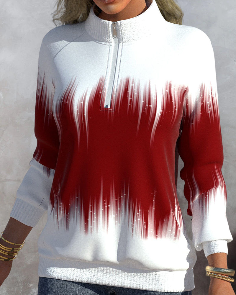 Mia™ | Turtleneck Sweater with Gradient Pattern