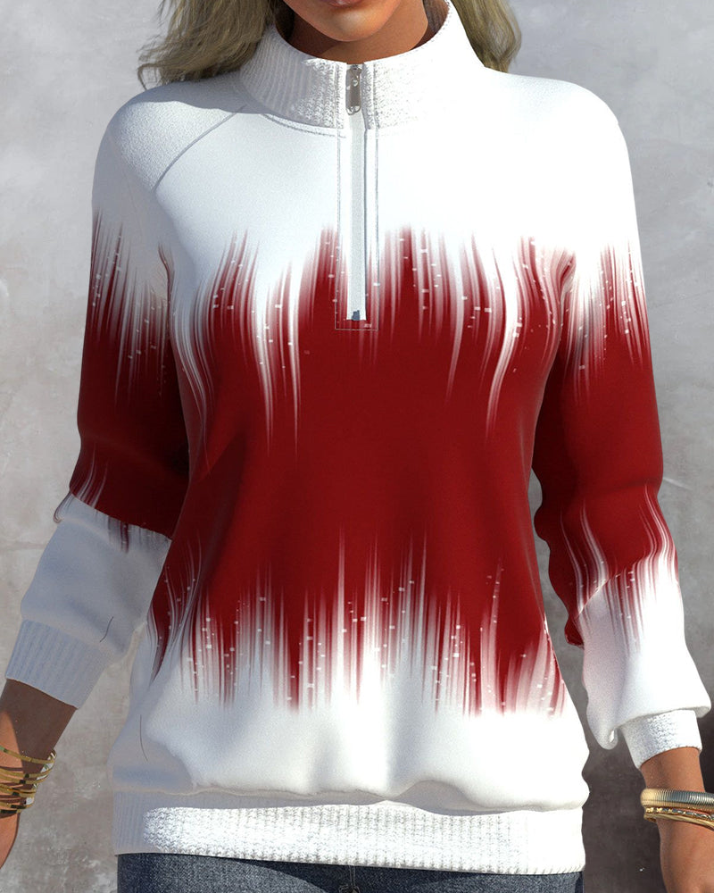 Mia™ | Turtleneck Sweater with Gradient Pattern