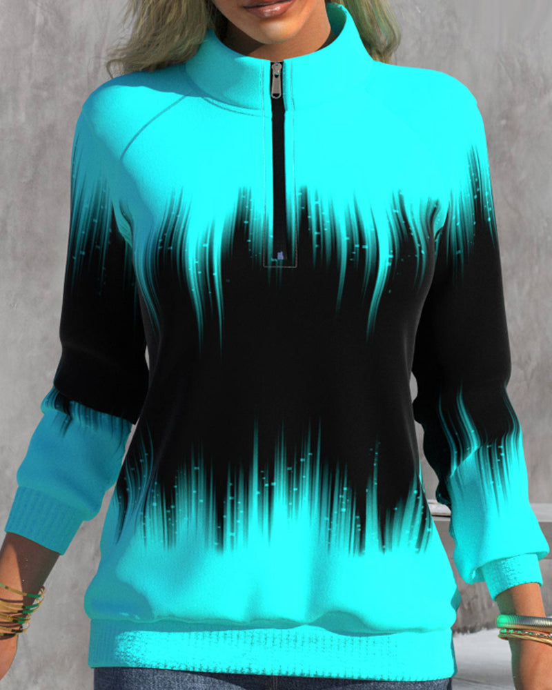 Mia™ | Turtleneck Sweater with Gradient Pattern