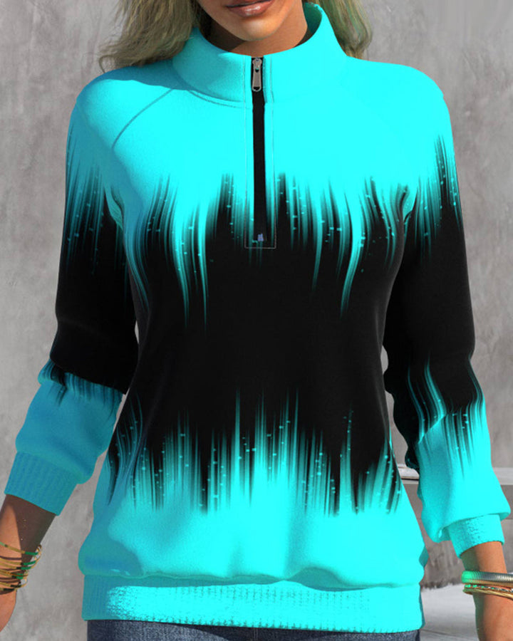 Mia™ | Turtleneck Sweater with Gradient Pattern