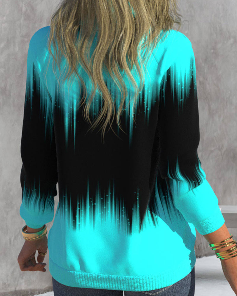 Mia™ | Turtleneck Sweater with Gradient Pattern