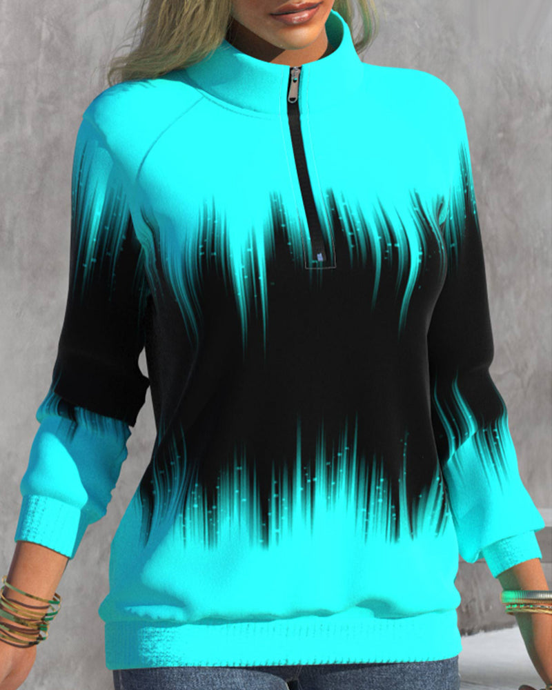 Mia™ | Turtleneck Sweater with Gradient Pattern