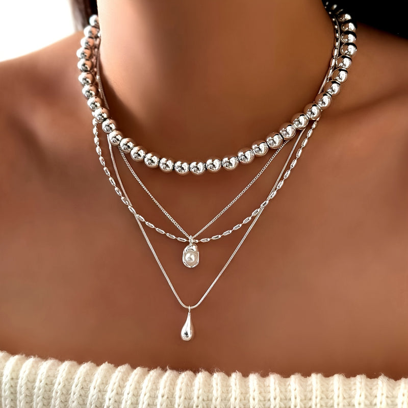 Collier Pendentif Perlé Vintage
