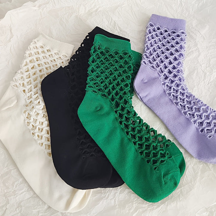 Chaussettes Ajourées Unies