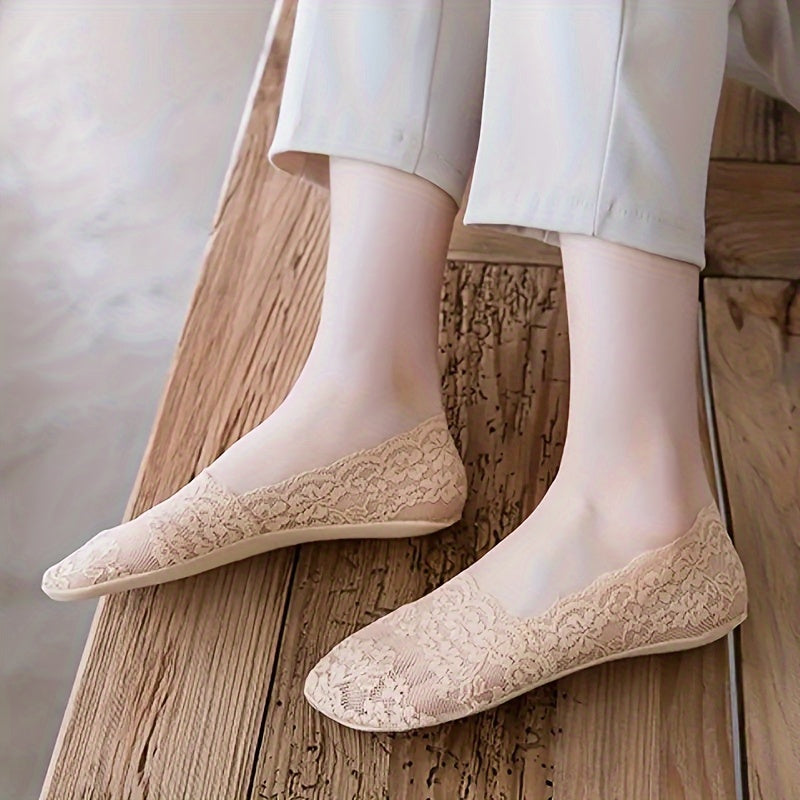 Chaussettes Respirantes À Fleurs