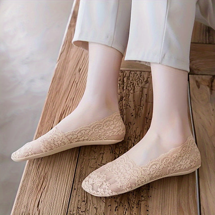 Chaussettes Respirantes À Fleurs