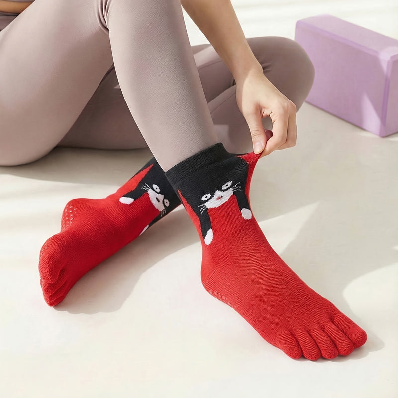 Chaussettes Antidérapantes À Cinq Orteils