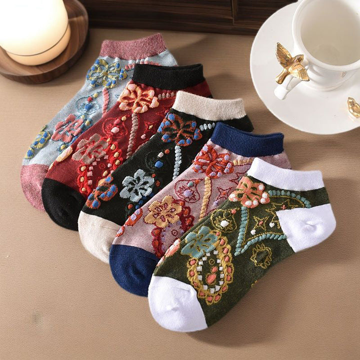 Chaussettes À Fleurs Vintage