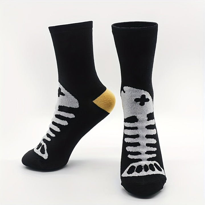 Chaussettes Décontractées À Imprimé Chat