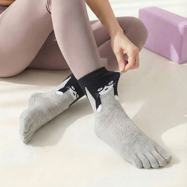 Chaussettes Antidérapantes À Cinq Orteils
