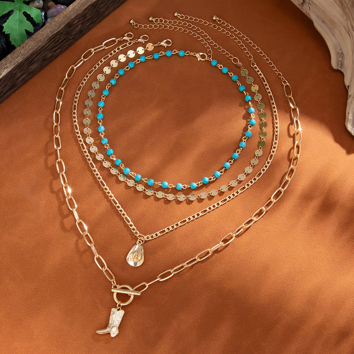Collier Pendentif Bohème Vintage