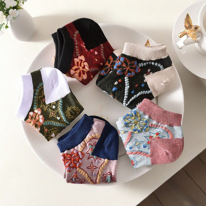 Chaussettes À Fleurs Vintage