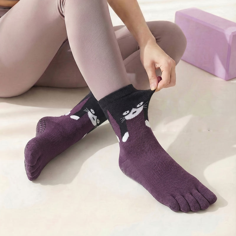 Chaussettes Antidérapantes À Cinq Orteils