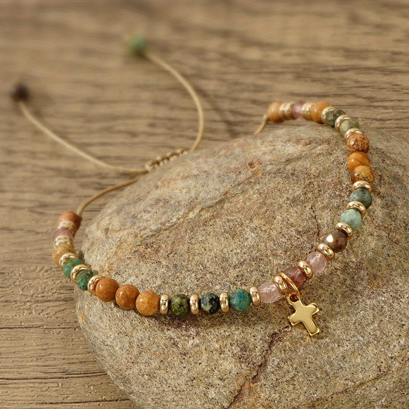 Bracelet Vintage Tissé À La Main
