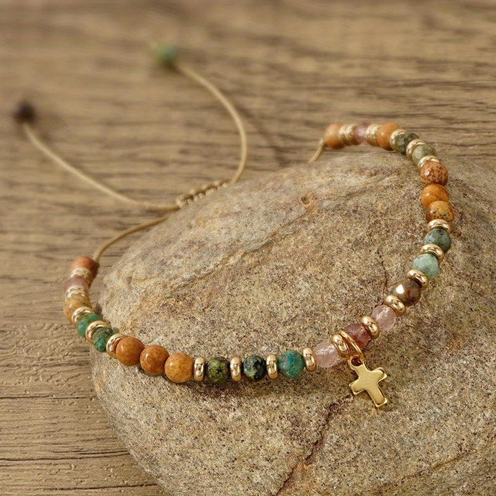 Bracelet Vintage Tissé À La Main