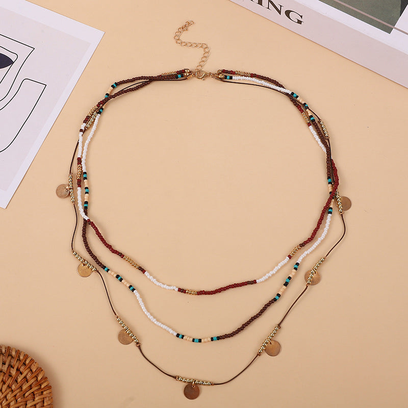 Collier Bohème À Perles