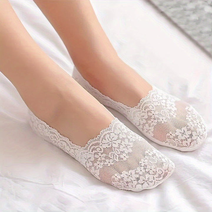 Chaussettes Respirantes À Fleurs