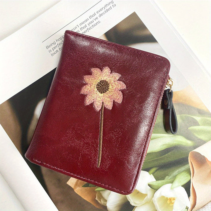 Porte-Monnaie Vintage À Fleurs