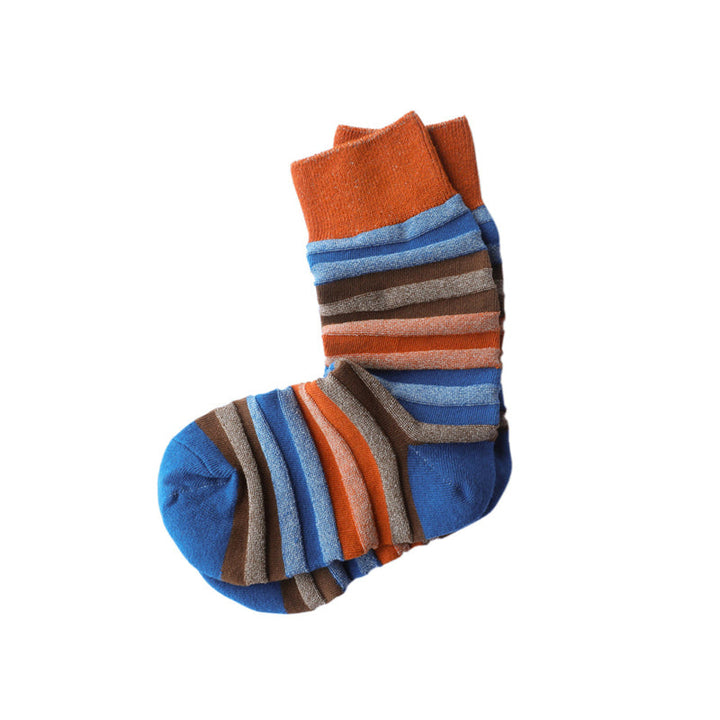 Chaussettes À Rayures Colorées