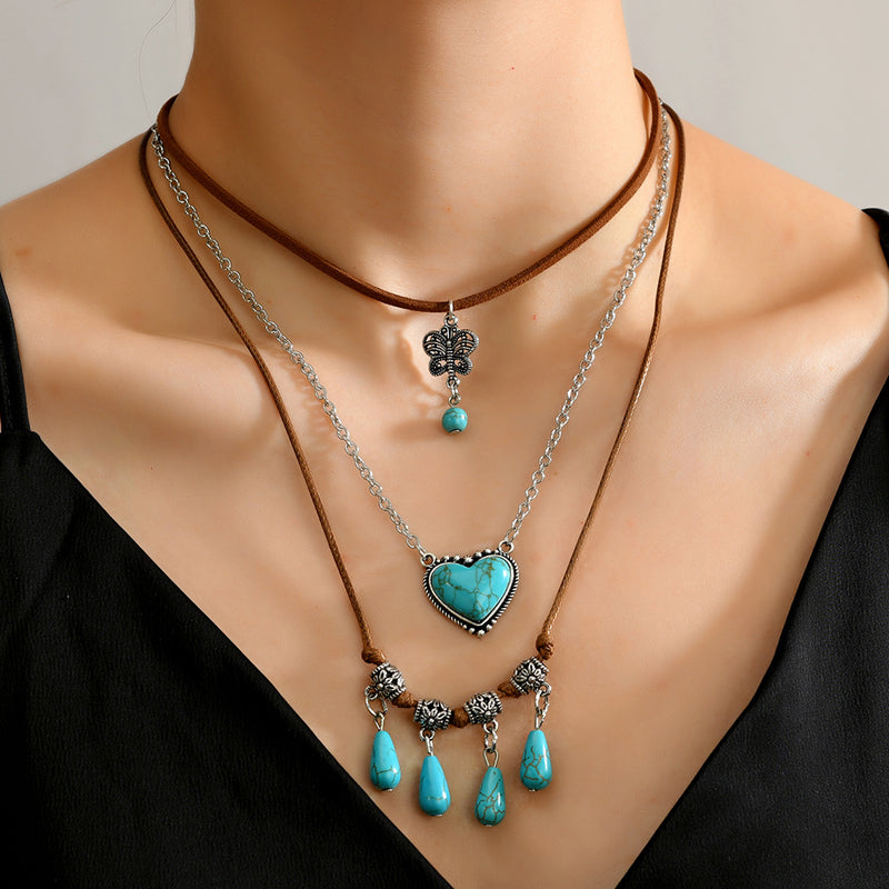 Collier Pendentif Bohème Vintage