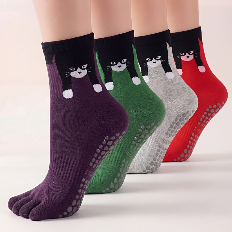 Chaussettes Antidérapantes À Cinq Orteils