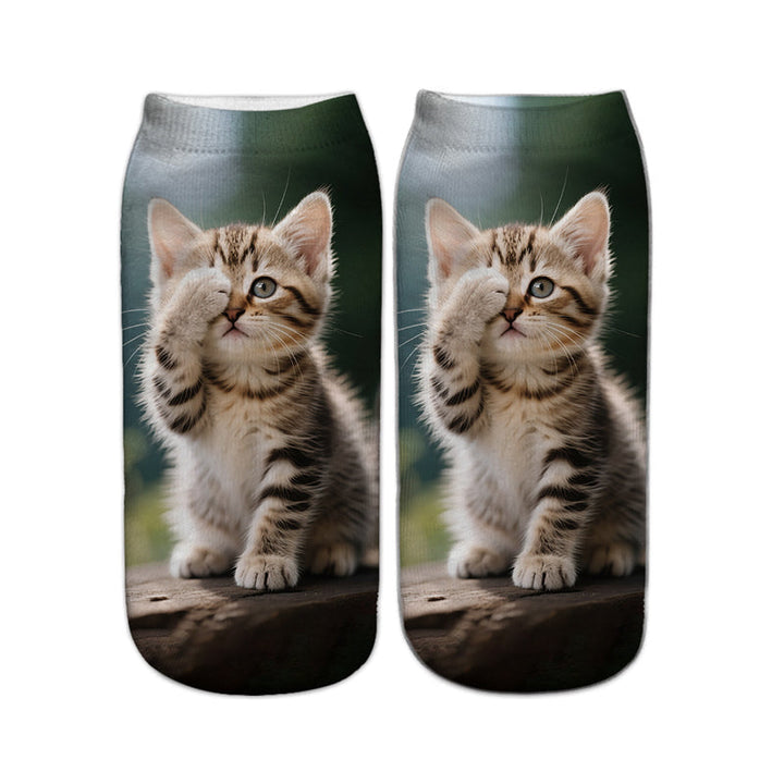 Chaussettes Décontractées À Imprimé Animal
