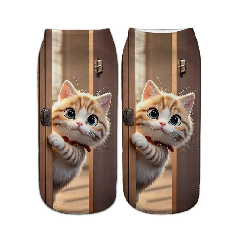 Chaussettes Décontractées À Imprimé Animal