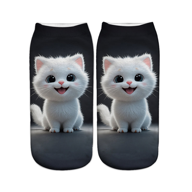 Chaussettes Décontractées À Imprimé Animal
