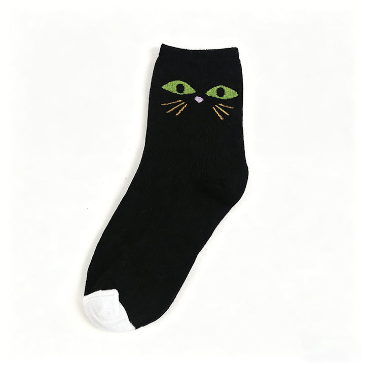 Chaussettes Décontractées À Imprimé Chat