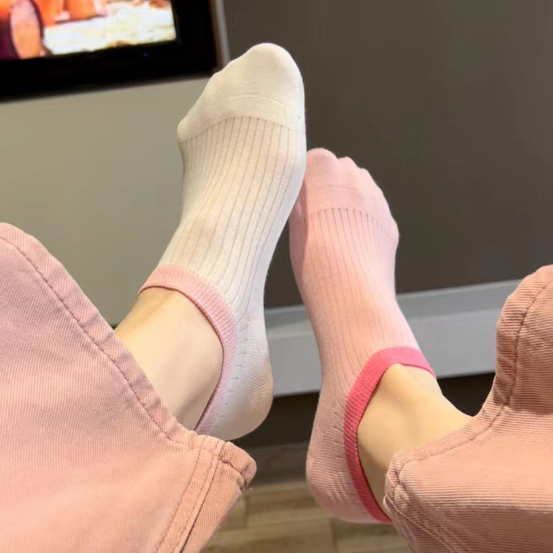 Chaussettes Décontractées À Blocs De Couleur