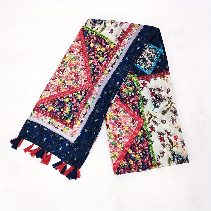 Écharpe À Imprimé Floral Vintage