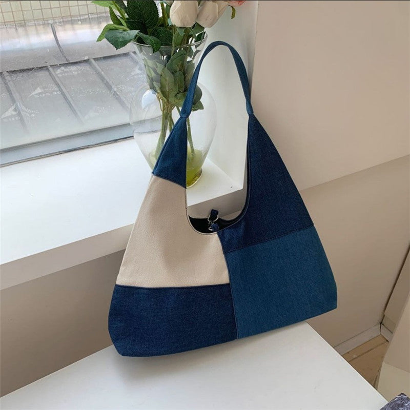 Sac Vintage À Blocs De Couleurs