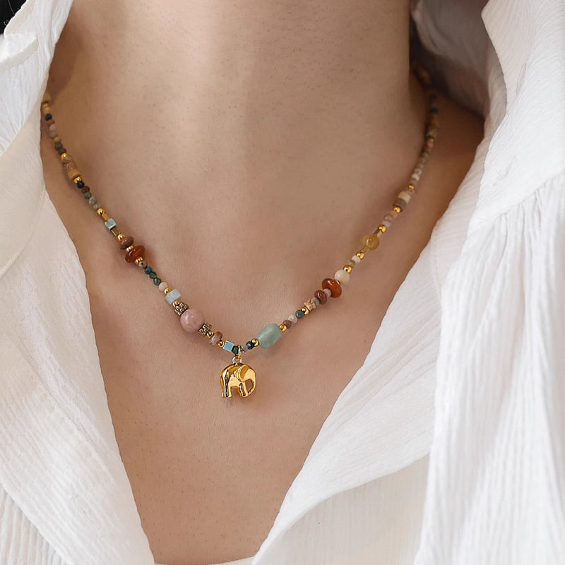 Collier De Perles Colorées Bohème