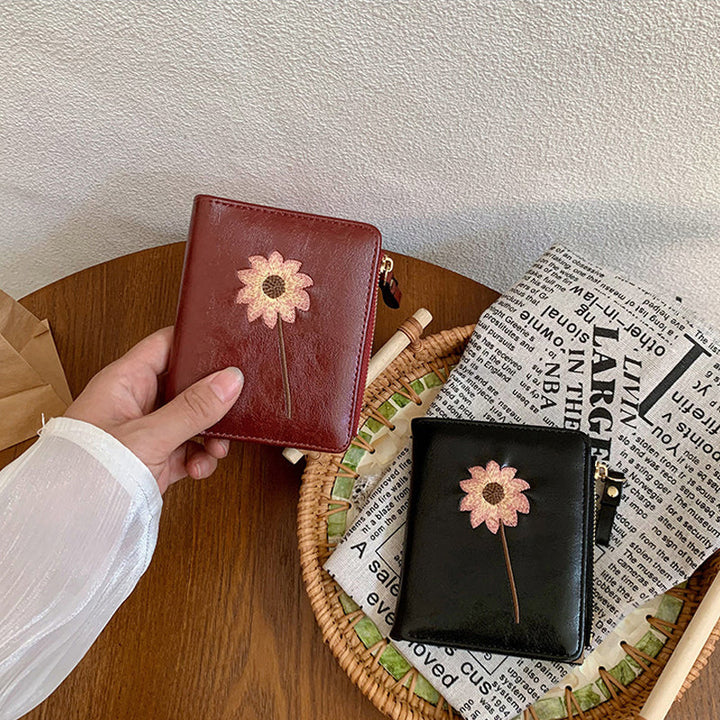 Porte-Monnaie Vintage À Fleurs