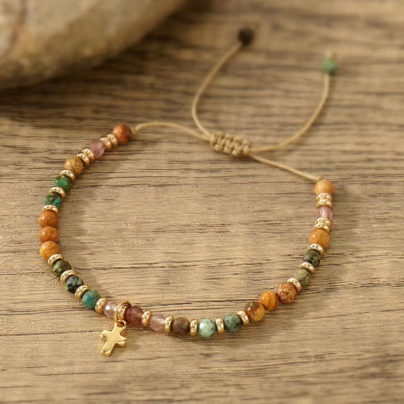 Bracelet Vintage Tissé À La Main