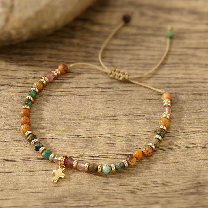 Bracelet Vintage Tissé À La Main