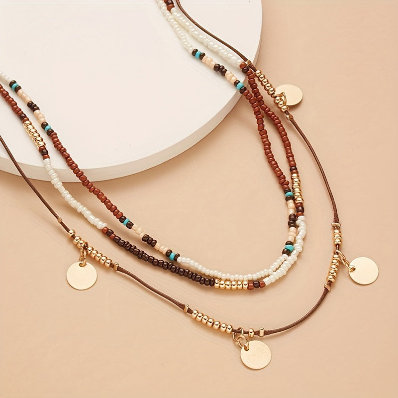Collier Bohème À Perles