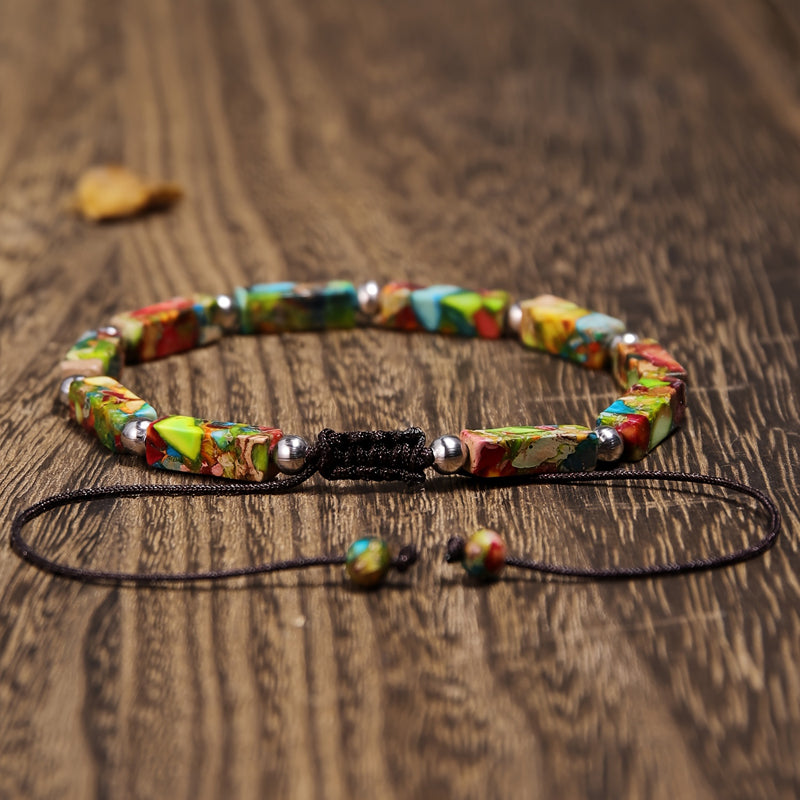 Bracelet Ethnique Tissé À La Main