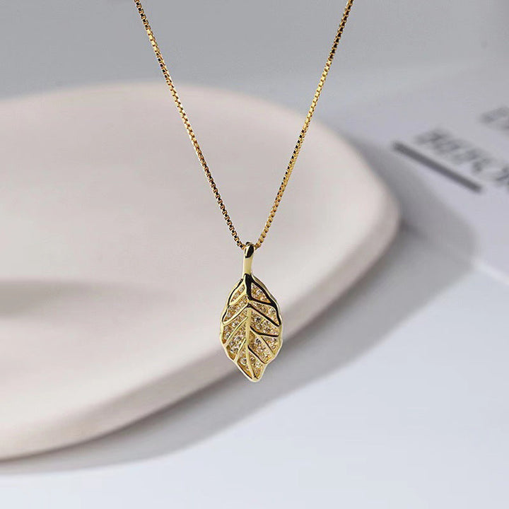 Collier Pendentif Feuille