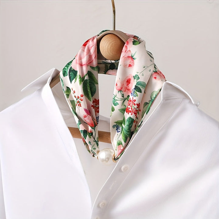 Écharpe À Imprimé Floral Vintage