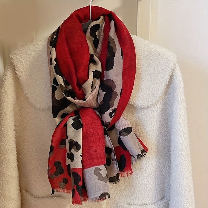 Écharpe Décontractée À Imprimé Léopard