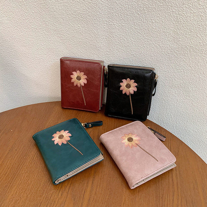 Porte-Monnaie Vintage À Fleurs