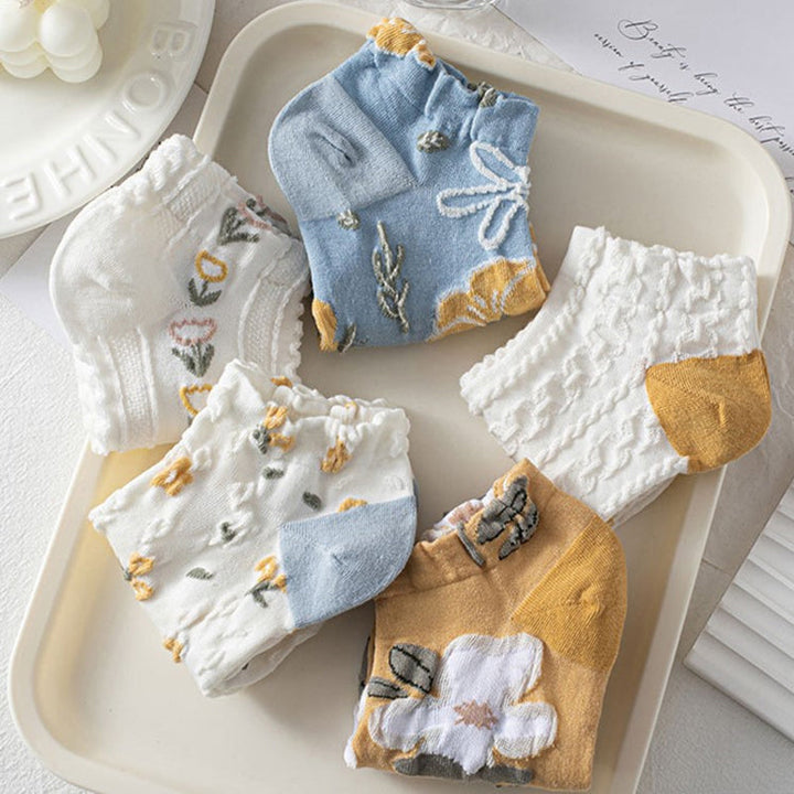 Chaussettes Fleuries Décontractées