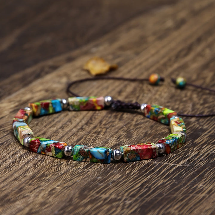 Bracelet Ethnique Tissé À La Main