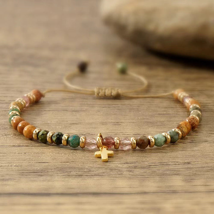 Bracelet Vintage Tissé À La Main