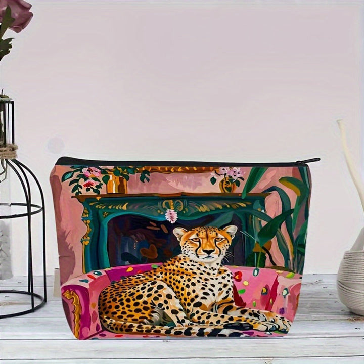 Sac À Motif Léopard Vintage
