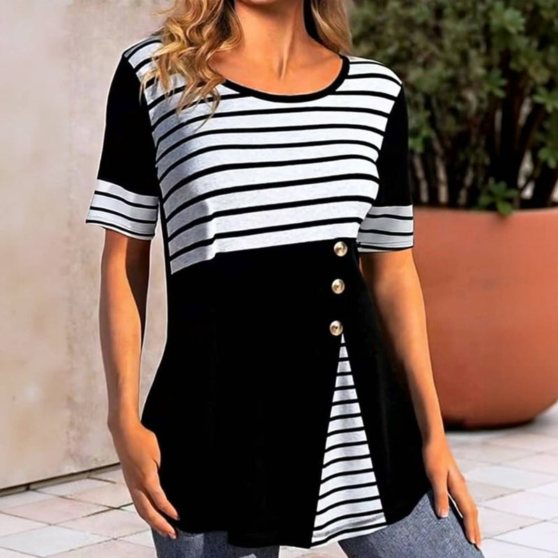 Blouse Rayée Décontractée
