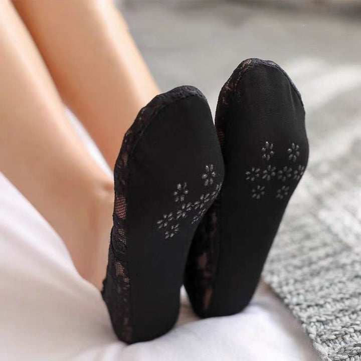 Chaussettes Respirantes À Fleurs