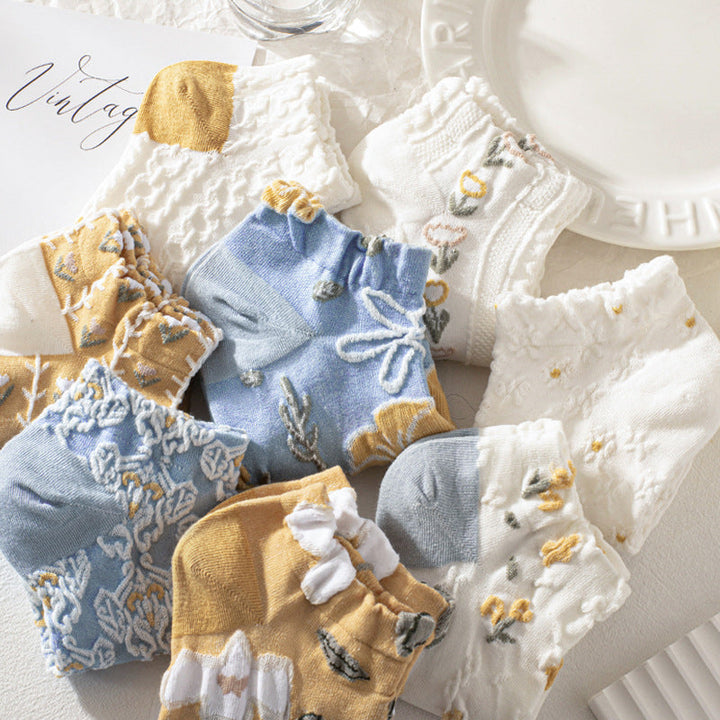 Chaussettes Fleuries Décontractées