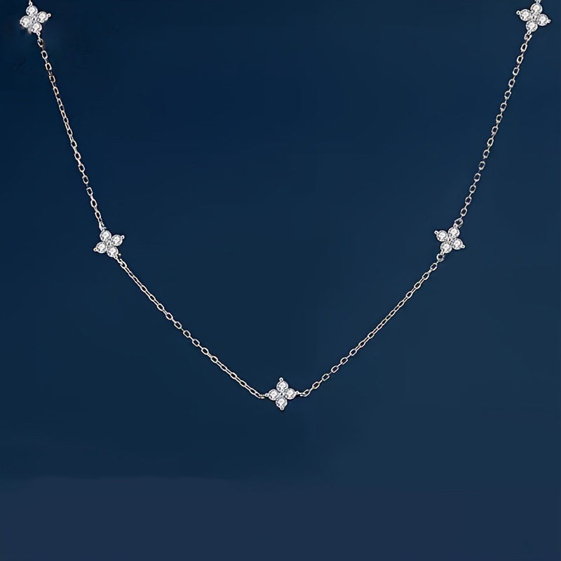 Collier Vintage De Trèfle À Quatre Feuilles